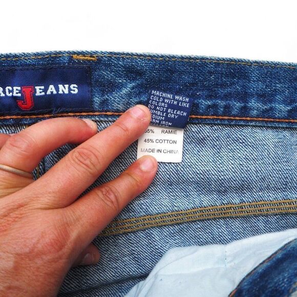 Source Jeans Vintage 90s Y2K Distressed Relaxed Skate Jeans Men's 42 x 34 - Picture 4 of 14